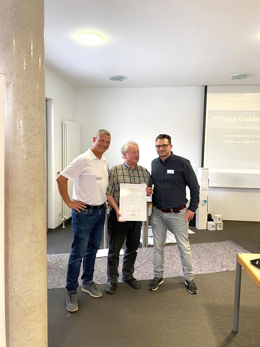 Goldener Meisterbrief für Markus Härtl