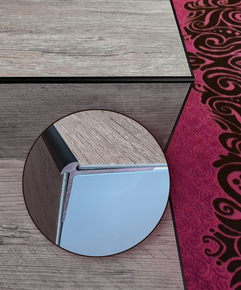Flexibles Gestalten rund um L-Sockelleiste und Treppenkanten 