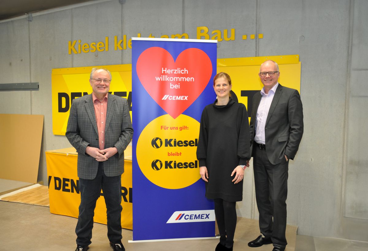 Die Geschäftsführung von Kiesel Bauchemie besteht nach der Übernahme durch Cemex aus Dr. Matthias Hirsch, Beatrice Kiesel-Luik und Dirk Schulze.<br> Mit starker "Mutter" signifikant wachsen