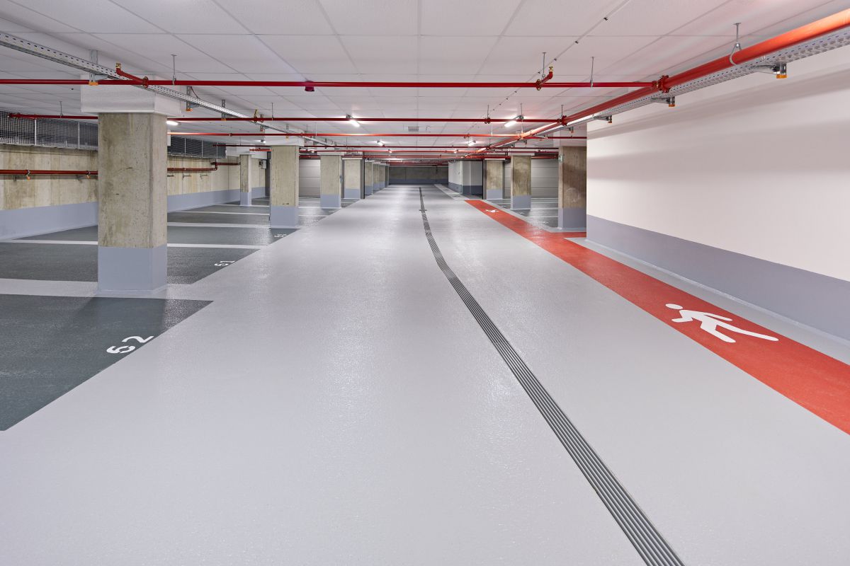 Parkhausboden aus PUR/UREA spart Kosten und Zeit