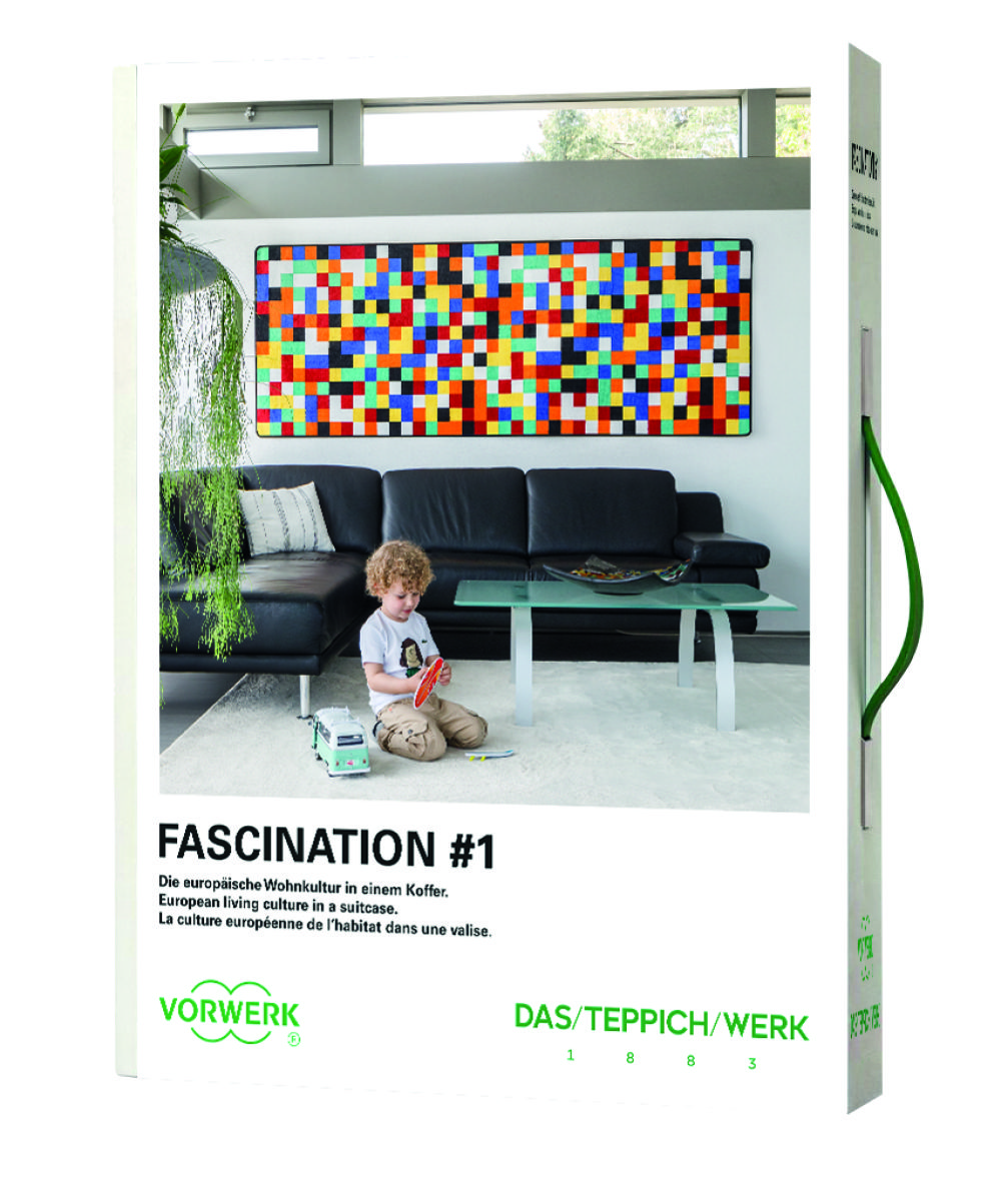 Das Handelssortiment<hr>Fascination 1 enthält bewährte und neue getuftete Qualitäten für private Wohnräume. Die Kollektion umfasst Auslegware und abgepasste Teppiche in verschiedenen Breiten und mit unterschiedlichen Einfassungen.<br><br>Passion and Rugs besteht aus maßgefertigten Hochflor-Qualitäten. Die Kollektion kombiniert Auslegware mit abgepassten Teppichen in verschiedenen Farben und Einfassungen. Sie richtet sich an Kunden, die individuelle Bodenlösungen wünschen.<br><br>Projection 1 bietet Teppichböden, Akustikfliesen und Rugs in flexiblen Formaten, mit hoher Strapazierfähigkeit, Brandschutzklasse Bfls1 und schallabsorbierenden Eigenschaften – geeignet sind für Semi-Objekte. "Das Teppichwerk hat einen internen Neustart ausgerufen"