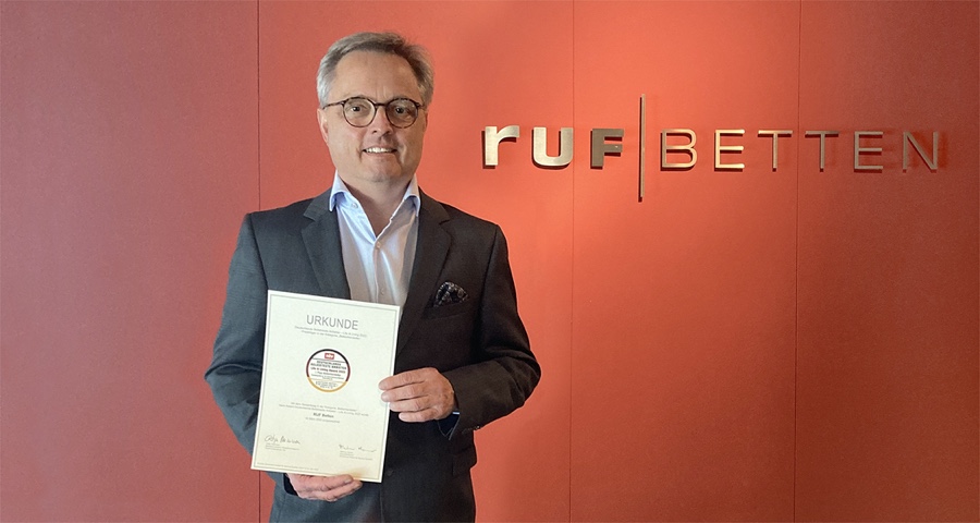 Heiner Goossens, geschäftsführender Gesellschafter von Ruf Betten Ruf Betten ist beliebtester Anbieter Deutschlands