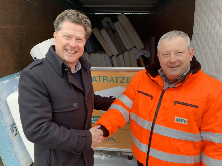 Matratzen-Verband startet Recycling-Projekt in Wuppertal