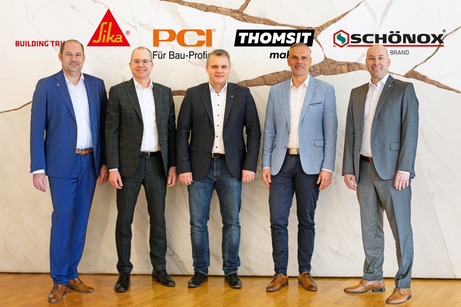 Marken Sika, PCI, Thomsit und Schönox wachsen zusammen