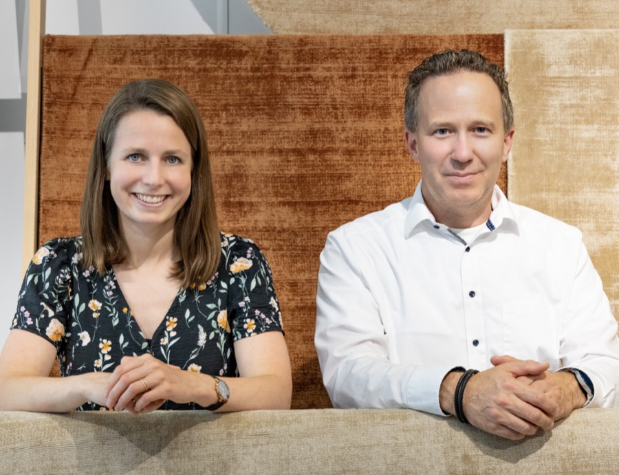 Kibek-Geschäftsführerin Lisa Sachau und der neue Vertriebsleiter Manuel Colpo Kibek: Manuel Colpo hat Vertriebsleitung übernommen