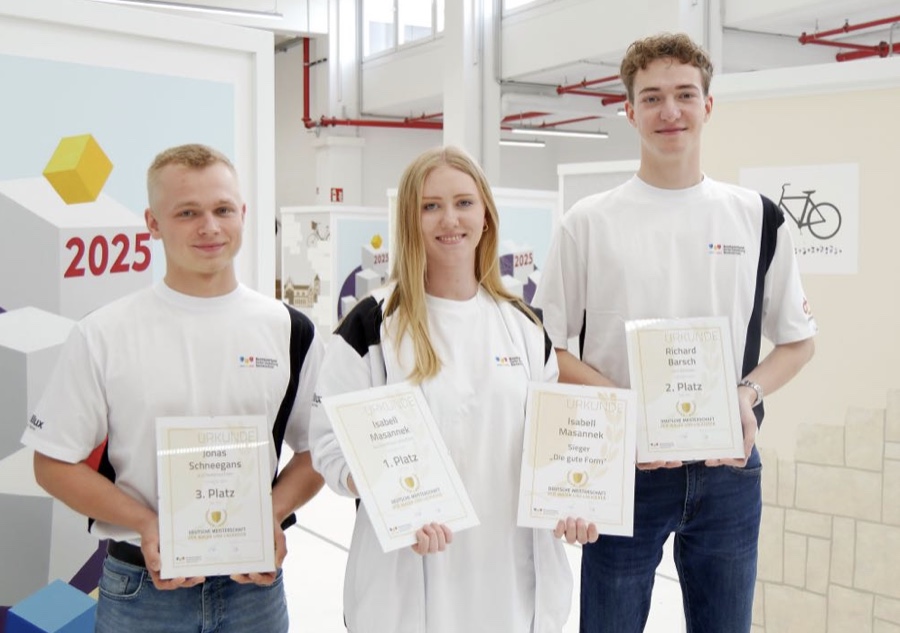 Die drei besten Maler in Deutschland 2025: Jonas Schneegans, Isabell Masannek und Richard Barsch. Isabell Masannek ist Deutschlands beste Malerin