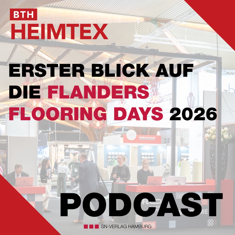 BTH Heimtex Podcast mit Blick auf die Flanders Flooring Days