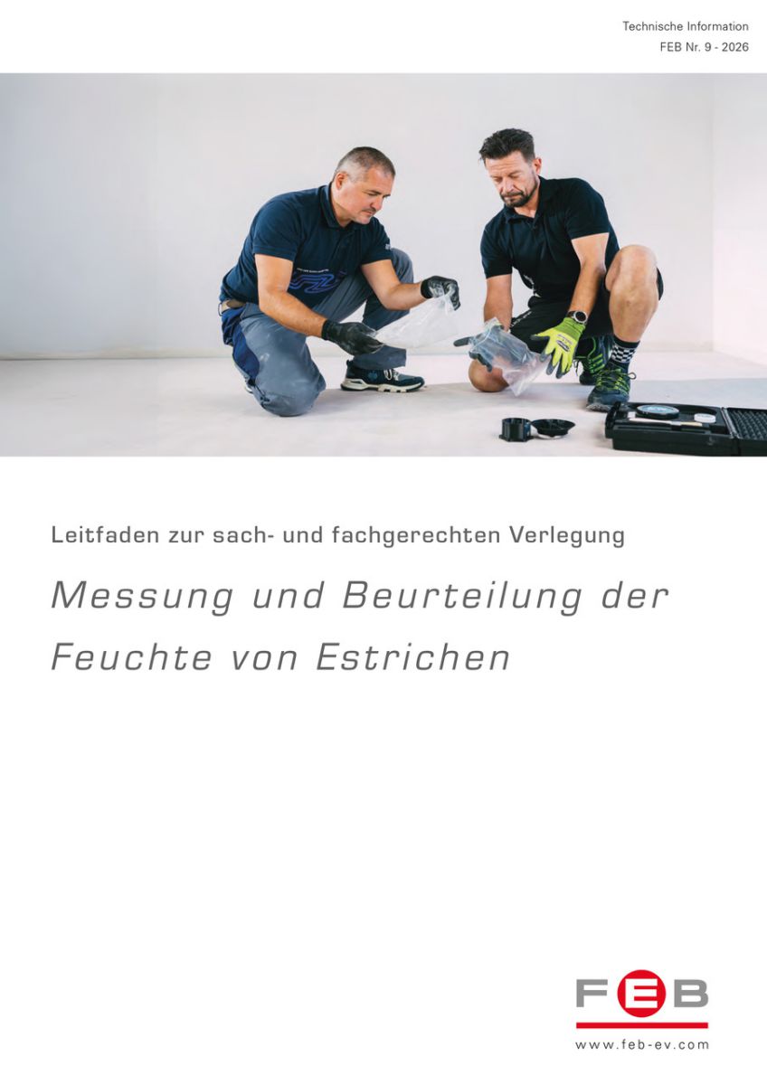 FEB veröffentlicht neue TI 9 zur Feuchtemessung von Estrichen