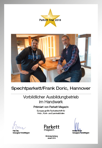 Frank Doric Parkettboden GmbH / Spechtparkett